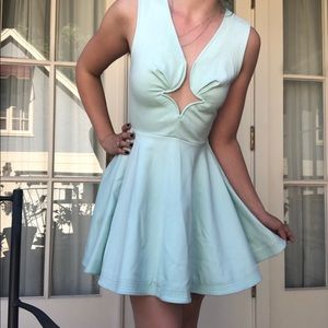 Seafoam green Nasty Gal mini dress